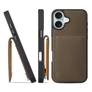 HANATORA for iPhone 16Plus �P�[�X �o���p�[�^ �{�v �X�}�z�P�[�X �X�}�z �J�[�h�|�P�b�g �X�^���h �V�����_�[�X�g���b�v �t�� �V�������N�J�[�t���U�[ �g�[�v SCPG-16Plus-Taupe �M�t�g �a���� ����