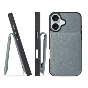 HANATORA for iPhone 16 �P�[�X �o���p�[�^ �{�v �X�}�z�P�[�X �X�}�z �J�[�h�|�P�b�g �X�^���h �V�����_�[�X�g���b�v �t�� �V�������N�J�[�t���U�[ �A�C�V�[�u���[ SCPG-16-IcyBlue �M�t�g �a����