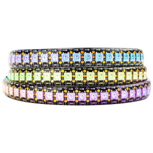BTF-LIGHTING WS2812B LEDe[vCg 5050 SMD RGBIC ʂɃAhXw\ ؒf\ vO\ DC5V h[tJ[ F lIsNZ 1m 144LEDs/m PCB IP65 VRR[eBOh