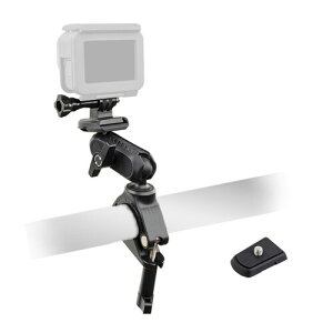 �J�����}�E���g �o�C�N�E���]�ԃI�[�g�o�C �n���h���}�E���g 360°��]�\ �}�W�b�N�A�[�� 1/4�C���`�l�W��gopro�A�_�v�^�[�t�� GoPro 9/10/11/12�Einsta360�EDJI Action 3/4�Ή� �A�N�V�����J����