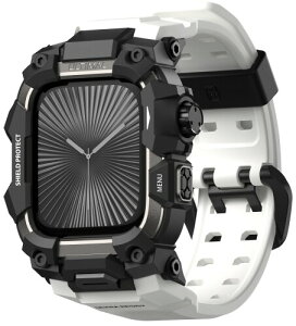 ULTIMAL �ɑΉ� Apple Watch Series 9/8/7�i45mm�j�p �o���h��̌^�ی�P�[�X TPU �ϏՌ� ���ϋv �ʋC�� �ȒP���� �X�|�[�c/�A�E�g�h�A���� ���F