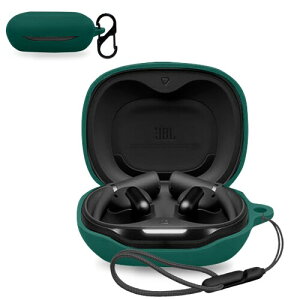 For JBL SENSE PRO �p �P�[�X �J�o�[ ���C�����X �C���[�z�� �V���R�� �ی�P�[�X �i�J���r�i�t��+�X�g���b�v�t�� �j �����h�~ �L�Y�h�~ �ϏՌ� �����[�d�\ �h�� �h�o (�O���[��)