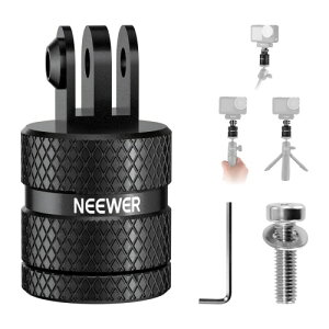 NEEWER �A�N�V�����J�����O�r�}�E���g�A�_�v�^�[ �R���p�`�u�� Hero 13 Go Pro 12 11 10 9 Black Osmo Action 5 Pro 4 3 360°��]�\ 1/4-20�`3�v�����O�}�E���g �W��1/4�A�N�Z�T���[�p GP-89