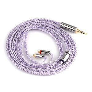Tripowin Zonie 16 �R�A�[�⃁�b�L�P�[�u����SPCHIFI�C���z���A�b�v�O���[�h�P�[�u�� (3.5mm-MMCX, Lavender)