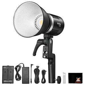 GODOX ML30 LEDCgACxgArfIA̎BeAGodox}EgATCg[hACRI96 TLCI97 5600KA4FXƖʁA0`100̖邳AnhwhRpNgACg
