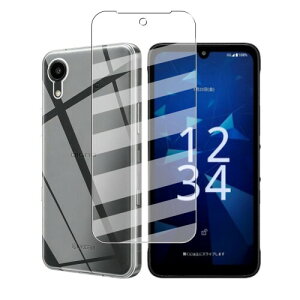 �Ή� DIGNO SX5 �p�� �P�[�X �J�o�[ TPU + �K���X�t�B���� KC-S306 �����K���X �ی�t�B���� �d�x9H �ώw�� �����z�� ���͂�ی� �\�t�ȒP DIGNO SX5 KC-S306 �p�� �P�[�X ���� TPU�f�ނ��g�p���ϏՌ�
