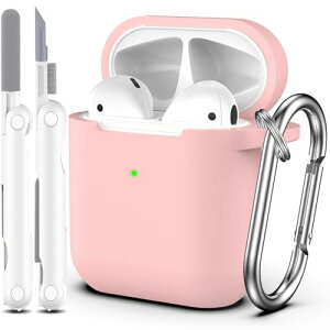 R-fun AirPodsP[XJo[ΉAL[`F[t\tgVRیJo[AƒjpAApple AirPods21[dP[XΉAtgLEDCgtAsN