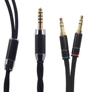 KK CABLE NK-A HIFI 4.4mm oXIX-2 x 3.5mmo[W AbvO[hP[u pP[u, Hifiman HE-4xx, Arya SE, HE 6SE, Ananda, Monoprice M1070, Beyerdynamic T1ɑΉ\BNK-A (1.5M)