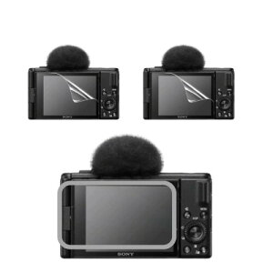 �J�����t���ی�t�B���� SONY ZV-1II/ZV-1F/ZV-E10/ZV-1�p, �t���v���e�N�^�[�C�ی�t�B�����Z�b�g (ZV-1II/ZV-1F/ZV-E10/ZV-1�p, �����K���X*1+������ PET*1+�ᔽ��PET *1)