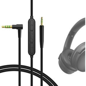 Geekria P[u ݊ I[fBIR[h {[Y Bose QuietComfort SE QC45 QC35 II ANC700 QuietComfort Ultra IIwbhzP[uA2.5mm ɓK CC}CNƉʃRg[ 1.2 m