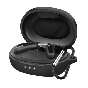 HELOGE �Ή� Anker Soundcore Life P2 Mini �P�[�X �t��V���R���f�ސ� �S�ʕی� �����h�~ �L�Y�h�~ �ϏՌ� �h�o �y�� �����[�d�\ LED�� �J���r�i�t�� ���o�e�BP2 mini �J�o�[(�u���b�N�j