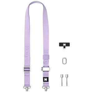 (KODAK) Multi-Purpose Camera Strap���ړI�J�����X�g���b�v (�p�[�v��) - �N�C�b�N�����[�X �y�ʂőϋv���̂���������X�C�x�� �g���₷�� �������߉� ��჌�t�J���� �R���p�N�g�J���� �X�}�[�g
