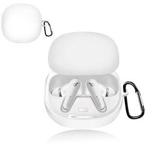ANYOI �Ή� Anker Soundcore Liberty 5 �P�[�X ���ɔ� �t��V���R���f�� LED�� �ϏՌ� �h�� �h�o �y�ʃf�U�C�� ���C�����X�[�d�Ή� ���h�~ �����h�~ �V���v���X���� �J���r�i�t��(Anker Soundcore Liber