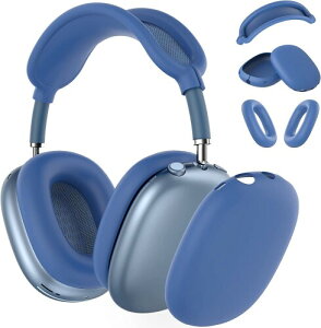 Miimall For AirPods Max �A�N�Z�T���[ Apple AirPods Max�w�b�h�t�H���p ���h�~ �w��h�~ ���h�~ �h�o �\�t�g TPU AirPods Max �A�N�Z�T���[ (�u���[)