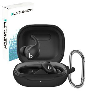 LIRUWECH for Beats Powerbeats Fit �P�[�X Beats Powerbeats Fit �p �V���R���P�[�X �S�ʕی�J�o�[ �����h�~ �L�Y�h�~ �ϏՌ� �����[�d�\ �h�� �h�o �J���r�i�t��(�u���b�N)