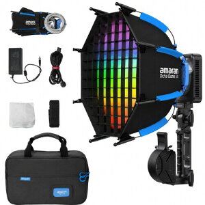 Amaran Ray 60c RGB�r�f�I���C�g�iOcta Dome 30�\�t�g�{�b�N�X�t���j60W �F���x1,800K�`20,000K