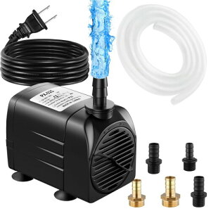 水中ポンプ水槽ポンプ吐出量2000L/H電源コード付き最大揚程2M小型汚水ポンプ水槽用 排水ポンプ静音設計水耕栽培/水族館水換え/池/風呂水/ガーデン, 調整可能な流量(25W-2000L/H)