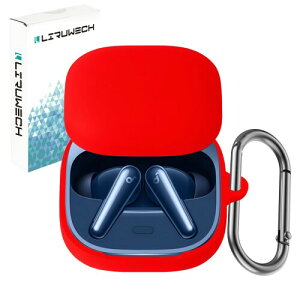 LIRUWECH for Soundcore Liberty 5�P�[�X Soundcore Liberty 5 �J�o�[ �V���R���P�[�X �ϏՌ� �h�� �h�o �L�Y�h�~ �����[�d�\ �S�ʕی�P�[�X �J���r�i�t��Liberty 5 case (���b�h)