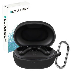 LIRUWECH for Anker Soundcore Life P2 Mini�P�[�X Soundcore Life P2 Mini�J�o�[ �V���R���P�[�X �ϏՌ� �h�� �h�o �L�Y�h�~ �����[�d�\ �S�ʕی�P�[�X �J���r�i�t�� �A�N�Z�T���[ (�u���b�N)