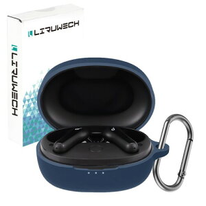 LIRUWECH for Anker Soundcore Life P2 Mini�P�[�X Soundcore Life P2 Mini�J�o�[ �V���R���P�[�X �ϏՌ� �h�� �h�o �L�Y�h�~ �����[�d�\ �S�ʕی�P�[�X �J���r�i�t�� �A�N�Z�T���[ (�u���[)