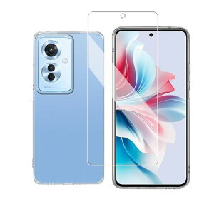 cxybgfv 置き換え可能ですOPPO Reno11 A 5G ガラスフィルム Reno11 A 液晶保護フィルム 採用日本製素材旭硝子製 高透過率 薄型 硬度9H 飛散防止処理 OPPO Reno11 A 5G 用のケース クリア TPU 耐衝撃 落下