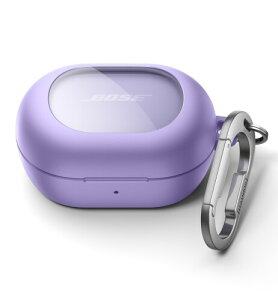 SURITCH �P�[�X �Ή� Bose New QuietComfort Earbuds (2024),�ϏՌ� ���C���b�N�� �ی�P�[�X �w�b�h�z���J�o�[ �N���[�j���O�L�b�g�����C�����X�[�d�Ή����J���r�i�L�[�z���_�[�t���C�p�[�v��