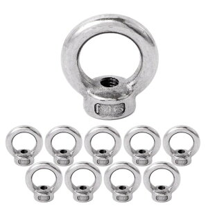 Pstyle. アイナット M6 天井 ネジ フック ステンレス 金具 10個セット PST-095