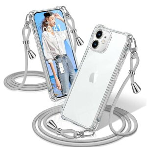 XIOYATY �p�� iPhone 12 �P�[�X �N���A �V�����_�[ �A�C�t�H��12 �J�o�[ �ϏՌ� �X�}�z�P�[�X ���� �D��X�g���b�v�t�� ������ ��|�� �R�t�� ��|�� �΂߂��� �N���X�{�f�B ���ړI�L�����[ �t
