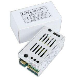 CUREiLAj 艻d XCb`Od AC DC Ro[^[ 12V 1A 12W dϊ ߕוی Mt@ {t SیH Zbg\ du
