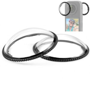 PULUZ �X�|�[�c �J���� �����Y �L���b�v�AInsta360 X4�p PC �f�ރJ���� �����Y �|�e�N�^�[Insta 360 X4�̉�]�����Y�̊Ď��ی�J�o�[�̂���95% �����ߗ��A�N�V�����J���������Y�A�N�Z�T���[�X�N