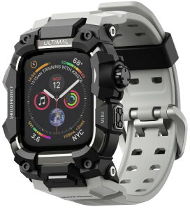ULTIMAL �ɑΉ� Apple Watch SE�i��3/2����j/SE/Series 6/5/4�i44mm�j�p �o���h��̌^�ی�P�[�X TPU �ϏՌ� ���ϋv �ʋC�� �ȒP���� �X�|�[�c/�A�E�g�h�A���� �Z���D�F