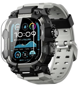 ULTIMAL �ɑΉ� Apple Watch Ultra 3/Ultra 2/Ultra�i49mm�j�p �o���h��̌^�ی�P�[�X �����K���X�t�B�����t�� TPU �ϏՌ� ���ϋv �ȒP���� �ʋC�� �A�E�g�h�A/�X�|�[�c���� �Z���D�F