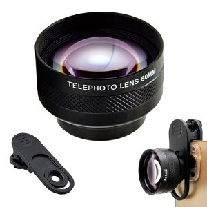 FotoZ 60mm �]�������Y 17mm�X���b�h�d�b�����Y�N���b�v�t�� iPhone Android �قƂ�ǂ̃X�}�[�g�t�H���p SmallRig iPhone�X�}�[�g�t�H���P�[�W�P�[�X�ɑΉ�