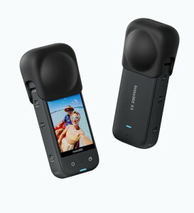 UKATOF Insta360 X3 �Ή������Y�ی�L���b�v �p�m���}�J���������Y�ی�J�o�[ �h�o�E�h�L�Y�����Y �V���R���X���[�u