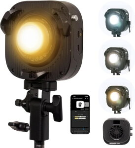 Aputure amaran Halo 100x COB�r�f�I���C�g 84W CRI96+&TLCI97+ 2700-6500K NFC�@�\���� 9��ޏƖ����� �A�v������Ή� USB-C PD���d�� �f��B�e/�L���Ɩ�/YOUTUBE�B�e�Ɩ��ȂǂɑΉ� �A�v���ő���� (Halo 100x)