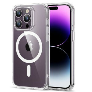 ESR iPhone 14 Pro �P�[�X 3�{�ČRMIL�K�i �}�O�Z�[�t�Ή� �ϏՌ� ���ɋ����w�� ���C�����X�Ή� �u�ԏ[�d �X�g���b�v�z�[���t�� HaloLock���� �n�C�u���b�h���C��phone14pro�P�[�X 6.1�C���` �N���A