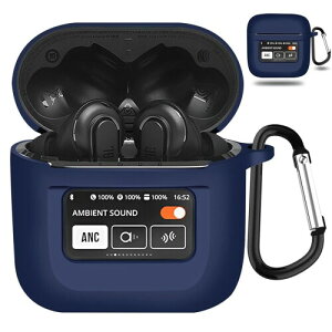 YAODLE JBL TOUR PRO 2 �P�[�X �Ή� JBL TOUR PRO 2 ��p�ی�J�o�[ �t��V���R���ی�P�[�X �ϏՌ��� �h���h�o �y�ʏ��^ �����h�~ �����[�d�\ �j�����p �J���r�i�t��(�u���[)