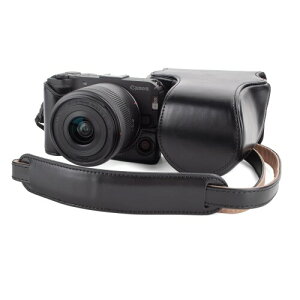 kinokoo Canon EOS R50 V�P�[�X EOS R50 V PU���U�[�ی�J�o�[ EOS R50 V/R50V �f�W�^���J�����p�P�[�X RF-S14-30mm�����Y�t�� ���O���\�ȃL�����[�P�[�X ���߉\�ȃV�����_�[�X�g���b�v�t�� �i�u��