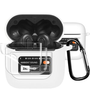 BOOLINN ���e JBL TOUR PRO2 �P�[�X �Ή� jbl tour pro2 360°�v���e�N TPU�f�� �h�� �L�Y�h�~ �y�ʏ��^ �����[�d�\ �ϏՌ� �J���r�i�t�� jbl �c�A�[�v�� 2 �P�[�X(�z���C�g)