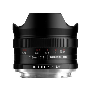 Brightin Star 7.5mm F2.8 ��O���� ����a MF �P�œ_�����Y Nikon Z�}�E���g�ɑΉ� APS-C �~���[���X�p Nikon �J���� Z30 Z50 Z50II Zfc Z5 Z5II Z6 Z6II Z6III Z7 Z7II Z8 Z9 Zf�Ȃ�Z�}�E���g �~���[���X�J�����p �u��