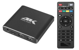 �A���e�} 4K���f�B�A�v���[���[ �}���`���f�B�A�v���[���[ 3840*2160 HD1080p�Ή� 4GB���������� HDMI/USB/AV/HDD �o�͑Ή� H265 ���� ���y �ʐ^ PPT PDF �Đ��Ή� �� ���{��������t��