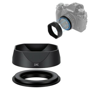JJC �}�O�l�b�g�z���� �X�N�G�A�����Y�t�[�h+�A�^�u�^�[ Fujifilm XF 23mm F2.8 R WR/Fujifilm XF 27mm F2.8 R WR/Fujifilm XF 27mm F2.8�����Y�ɑΉ� 39mm�t�B���^�[�ƕ��p�\ ������\�� ���˖h�~ �����Y��