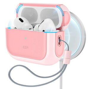 ESR AirPods Pro2 P[X AirPods Pro 2/1 (2023/2022/2019) MagSafe Ή(USB-C/LightningP[uΉ) ϏՌ nCubhی GA[|bYv 2 pJo[ sN Orbit Hybrid