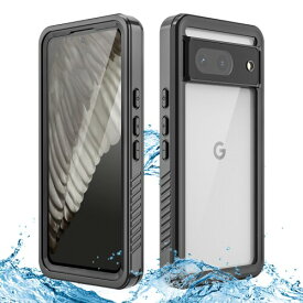 Google Pixel 8 ケース 防水ケース クリア 完全 防水 防塵 防雪 耐衝撃 360°全面保護 クリア前カバーと透明バックカバーの組み合わせ Google Pixel8 スマホケース ストラップ付き 米軍MIL規格取得