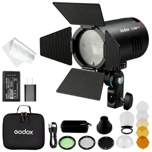 Godox AD100PRO II AD100 Pro II 100Ws �|�P�b�g�t���b�V���E�ő�490��t�������E�S�o��60�`100��A�������E�V�݌v��p�ETTL����������1/800�bHSS�E16�F�O���[�v�\���E2850mAh USB-C�[�d���EAK-R1 �}�O�l�b