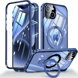 OURJOY iPhone 15 Plus p P[X KXP[X NA 360°Sʕی ACtH15 vX X}zP[X A~op[ tJo[ JYی CAX[d gуP[XEu[