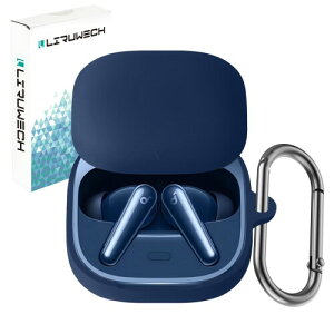 LIRUWECH for Soundcore Liberty 5�P�[�X Soundcore Liberty 5 �J�o�[ �V���R���P�[�X �ϏՌ� �h�� �h�o �L�Y�h�~ �����[�d�\ �S�ʕی�P�[�X �J���r�i�t��Liberty 5 case (�u���[)
