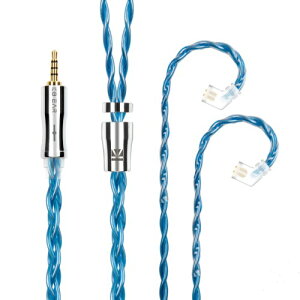 Yinyoo �C���t�H�� �P�[�u�� QDC 2.5mm KBEAR �s KBX4989 6N�P������ 4�c �C���z�� ���P�[�u�� �o�����X �C���z�� �����p�P�[�u�� hi-fi�I�[�f�B�I �C�����j �A�b�v�O���[�h�P�[�u�� �i�u���[�EQDC2.5