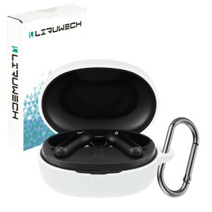LIRUWECH for Anker Soundcore Life P2 Mini�P�[�X Soundcore Life P2 Mini�J�o�[ �V���R���P�[�X �ϏՌ� �h�� �h�o �L�Y�h�~ �����[�d�\ �S�ʕی�P�[�X �J���r�i�t�� �A�N�Z�T���[(�z���C�g)