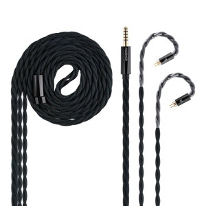 NICEHCK MeetEva CzP[u 0.78mm 2Pin 4.4mm ⃁bL⓺Ƌ⃁bL_fOFC~bNX PPŐD hifiP[u AbvO[hP[u p RlN^ E 1.2m